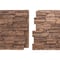 Ekena Millwork 48 5/8"W x 24 3/4"H x 1 1/4"D Cascade Stacked Stone, StoneWall Faux Stone Siding Panel, Sedona PNU24X48CASE - alternate 9